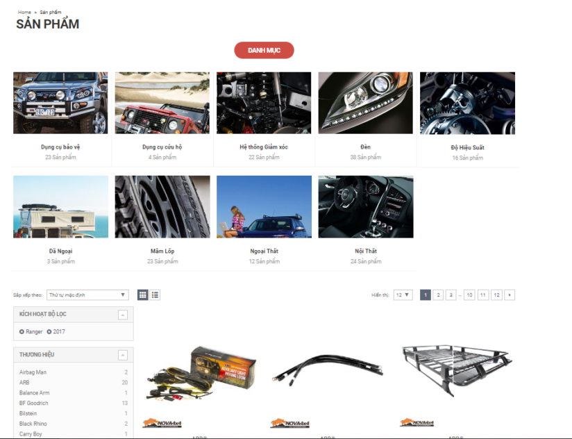Hướng dẫn tìm kiếm thông tin trên Website - Nova4x4