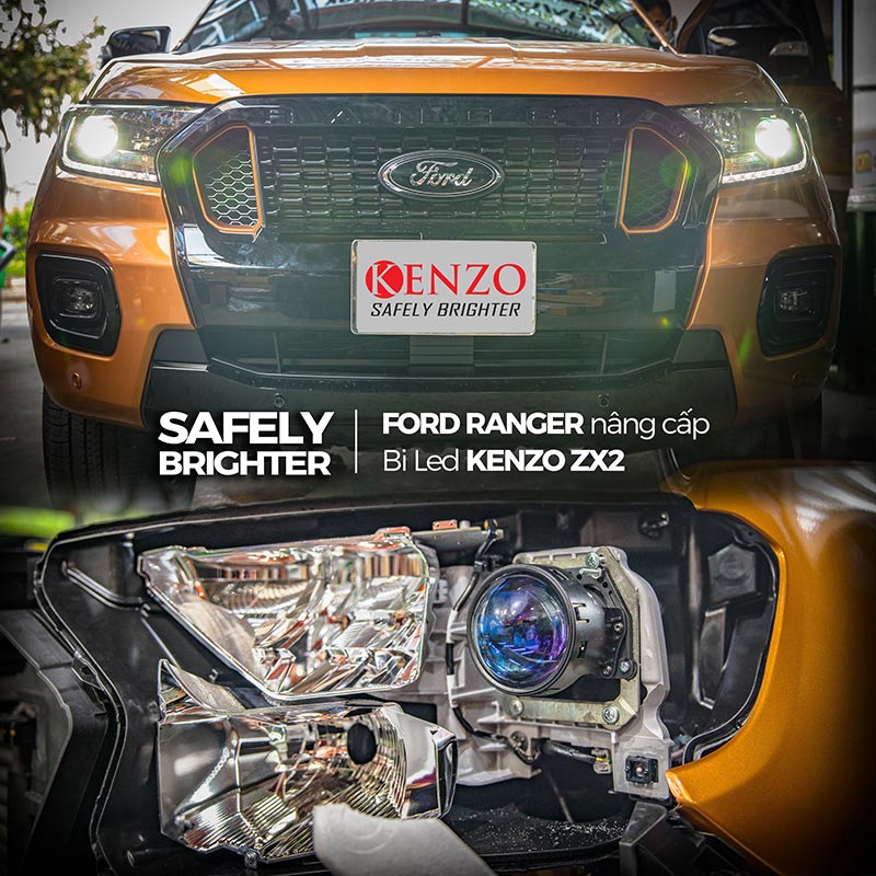 Các phương án độ đèn tăng sáng cho Ford Ranger Next Gen 2023