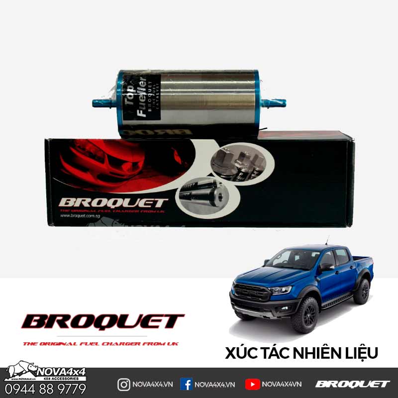 Xúc tác nhiên liệu Broquet In-Line Top Fueller 70 - Nova4x4
