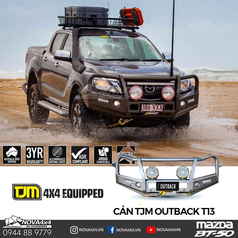 Cản trước TJM cho Mazda BT50