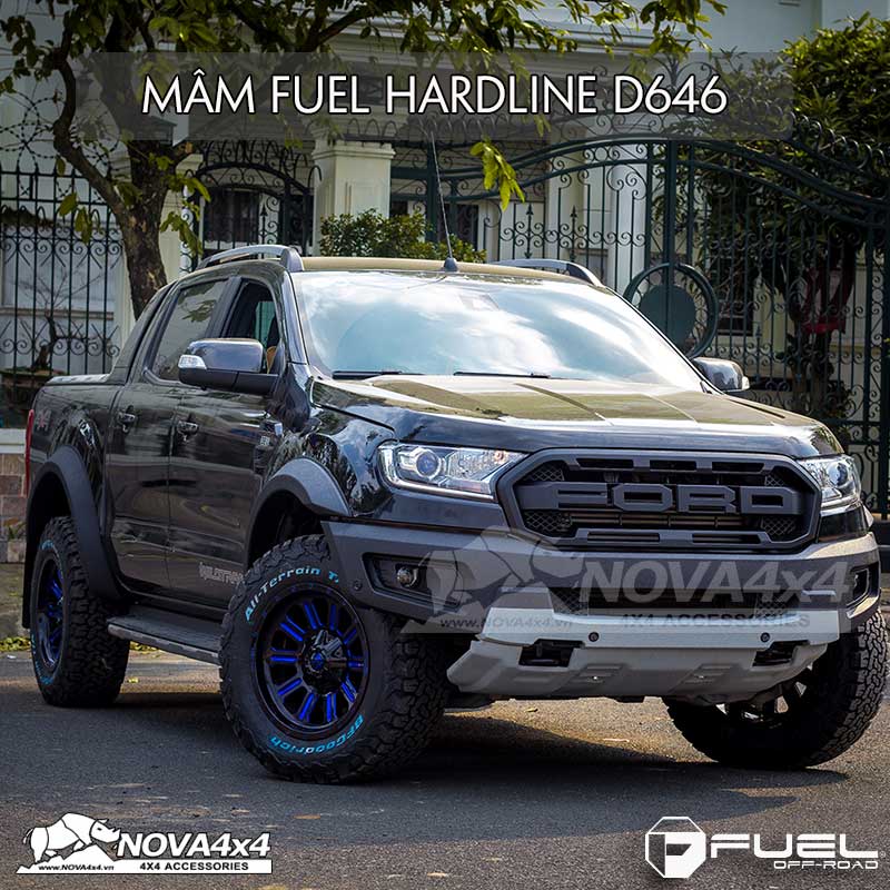 Mâm Fuel Hardline D646 Màu Xanh dương Cá tính và nổi bật