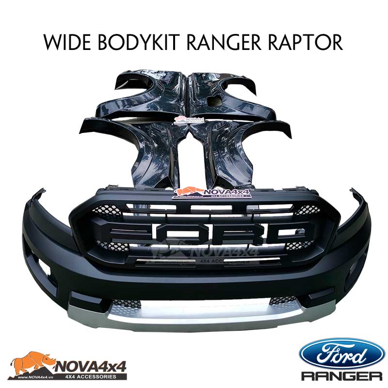 Bộ Wide Bodykit lên đời Raptor cho Ford Ranger WildTrak, XLT, XLS