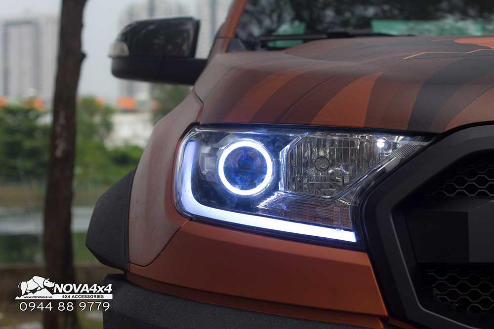 Độ Bi Xenon Ranger với mí Led và vòng Angel Eyes