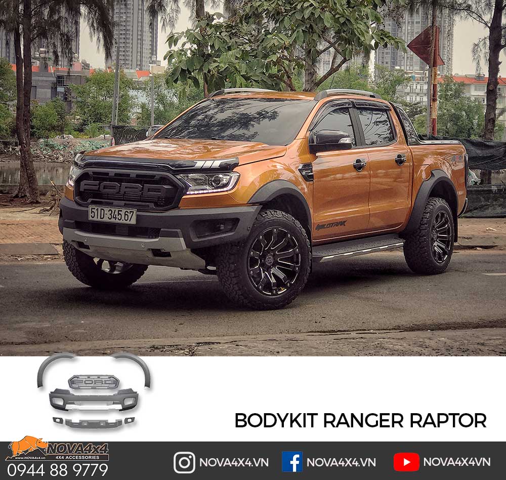 Ford Ranger WildTrak 2019 với gói độ Body Raptor