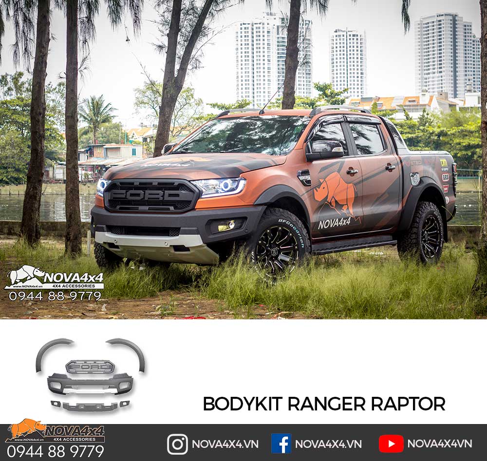 Bodykit Raptor kết hợp cùng bộ Decal Nova4x4 hầm hố