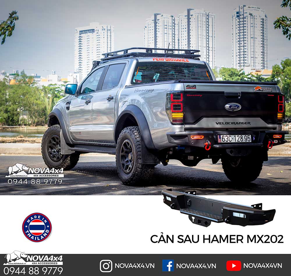 Model Hamer MX202 của Thái Lan là mẫu cản mang phong cách nhẹ nhàng và hiện đại