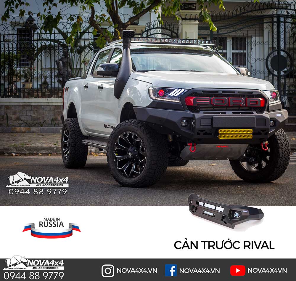 Cản nhôm Rival từ LB Nga có thiết kế siêu nhẹ và phong cách