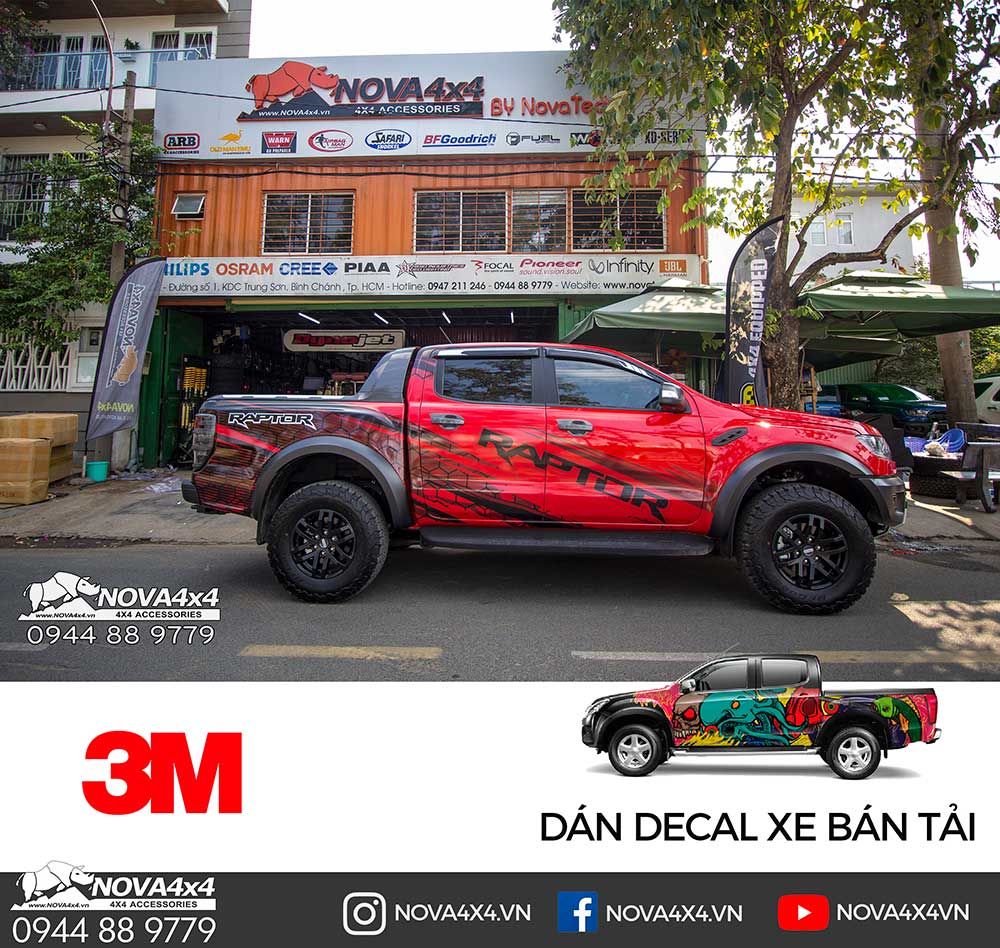 Mẫu tem trên Ranger Raptor