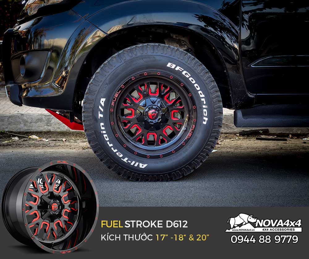 Mẫu mâm Fuel Stroke trên xe Toyota Fortuner