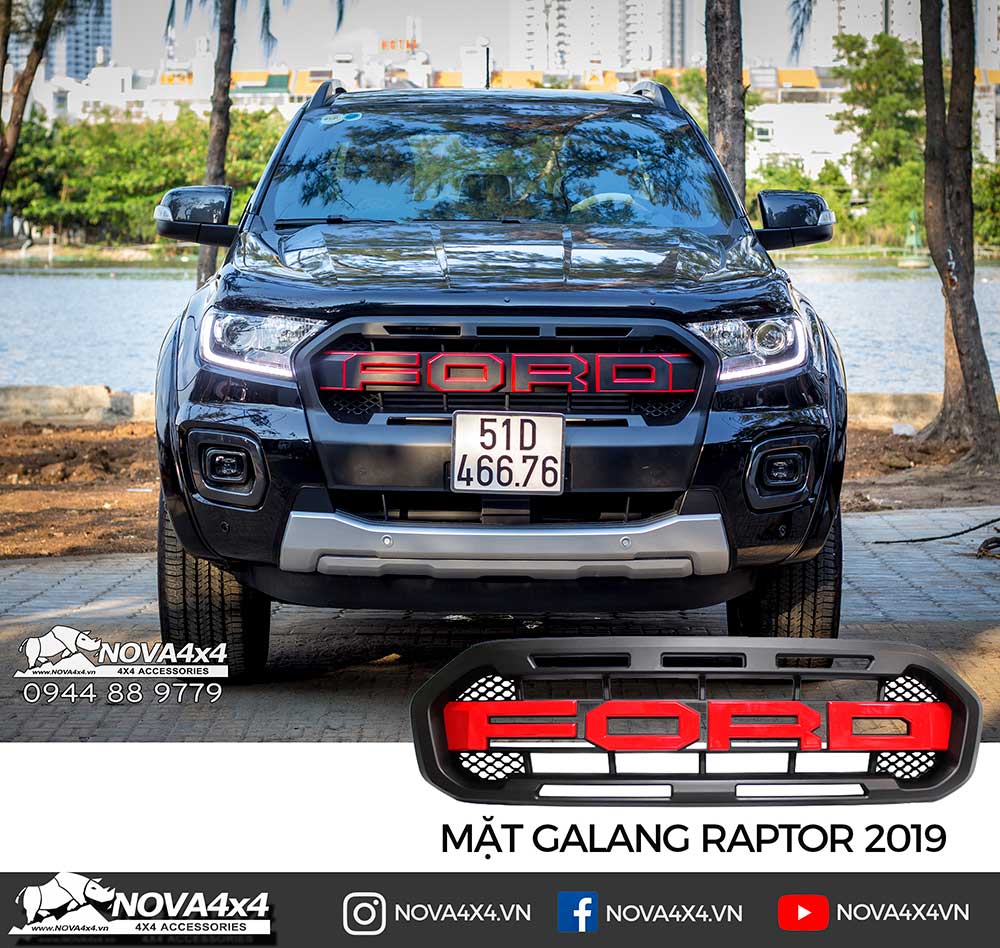 Mặt Galang chữ Ford kiểu Raptor 2019