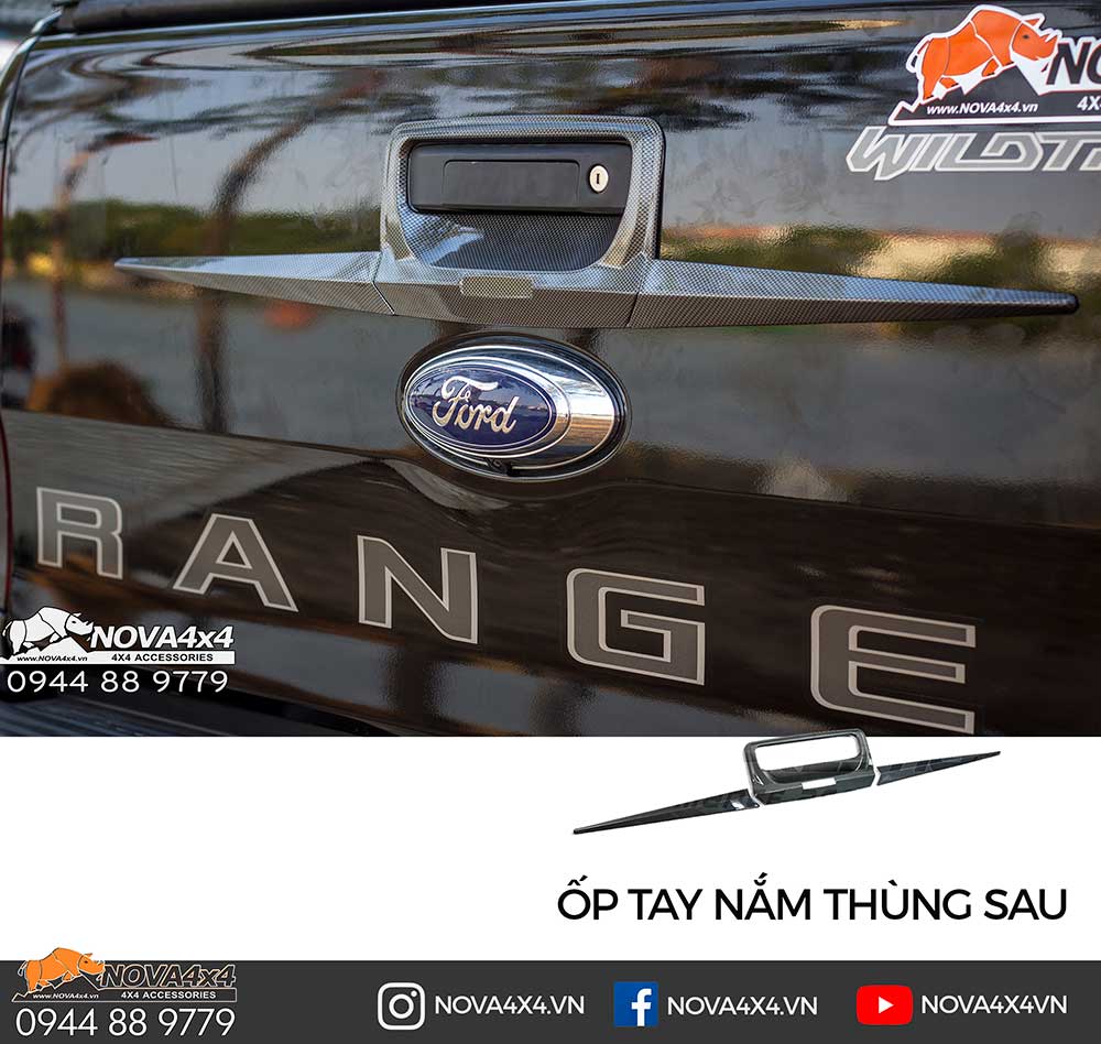 Ốp tay nắm mở cốp thùng sau