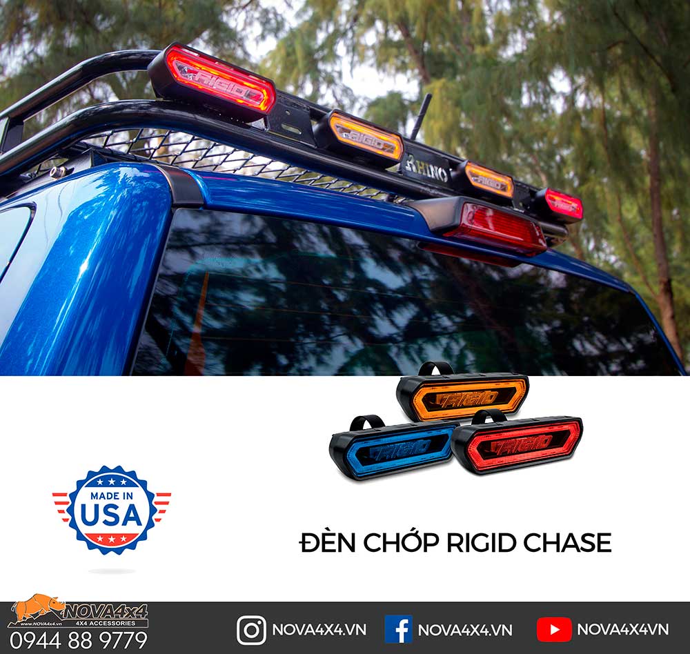 Đèn chớp Rigid Chase (USA) 5 chế độ Đèn chớp Rigid Chase (USA) 5 chế độ
