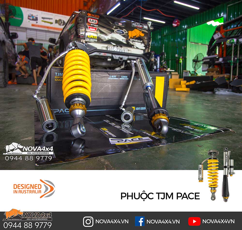TJM Pace là bộ Phuộc cao cấp với khả năng điều chỉnh dễ dàng nhiều cấp độ