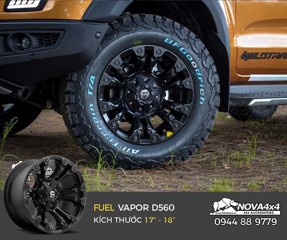 Mẫu mâm Fuel Vapor trên Ranger WildTrak 2019