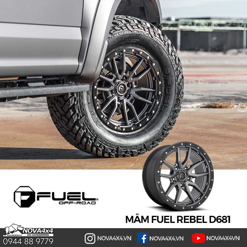 Mâm Fuel Rebel D680