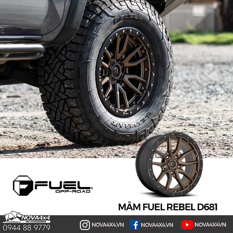 Mâm Fuel Rebel D681