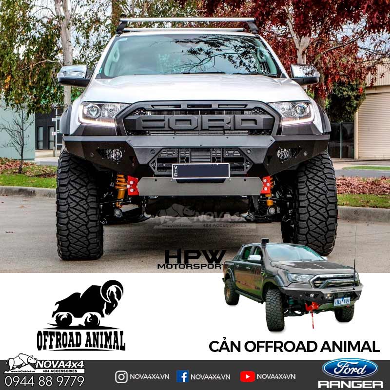 Cản Offroad Animal Predator Bull bar cho Ford Ranger (2015+)