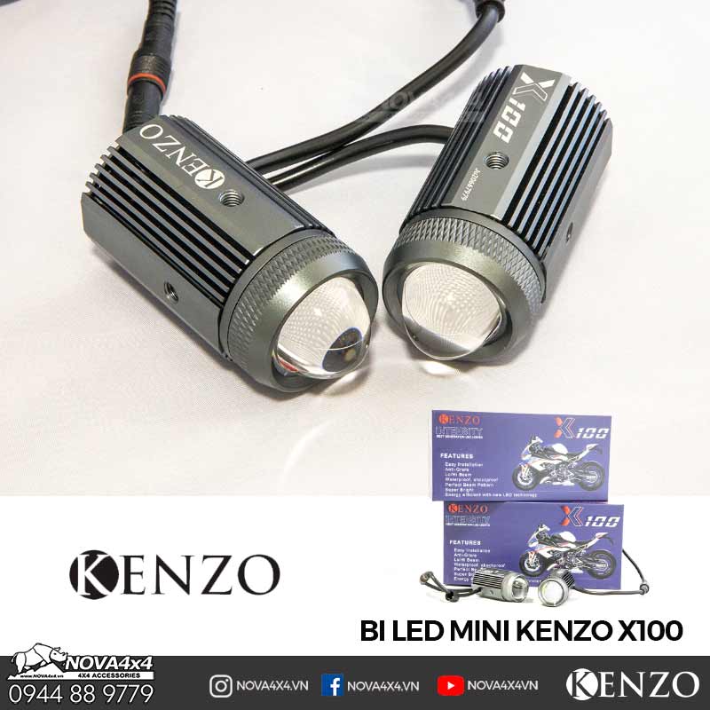 Bi Led Mini Kenzo X100 | Nhỏ gọn - siêu sáng trong phân khúc