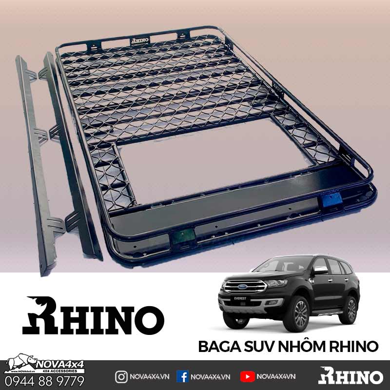 Full bộ Baga Nhôm Rhino cho các dòng SUV