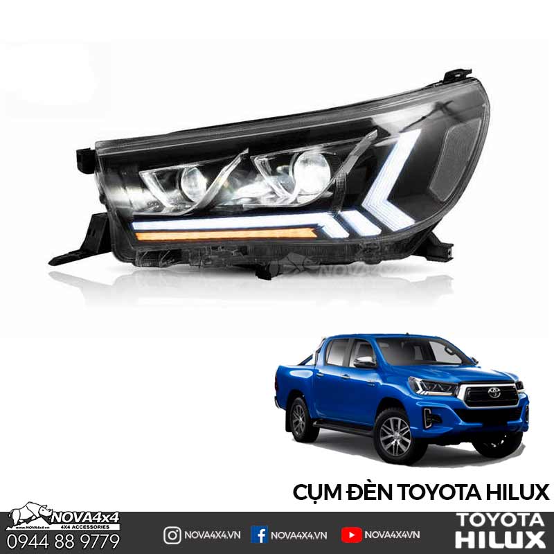 đèn pha Toyota Hilux