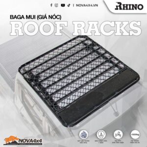 Baga mui Rhino Roof Rack mẫu phẳng