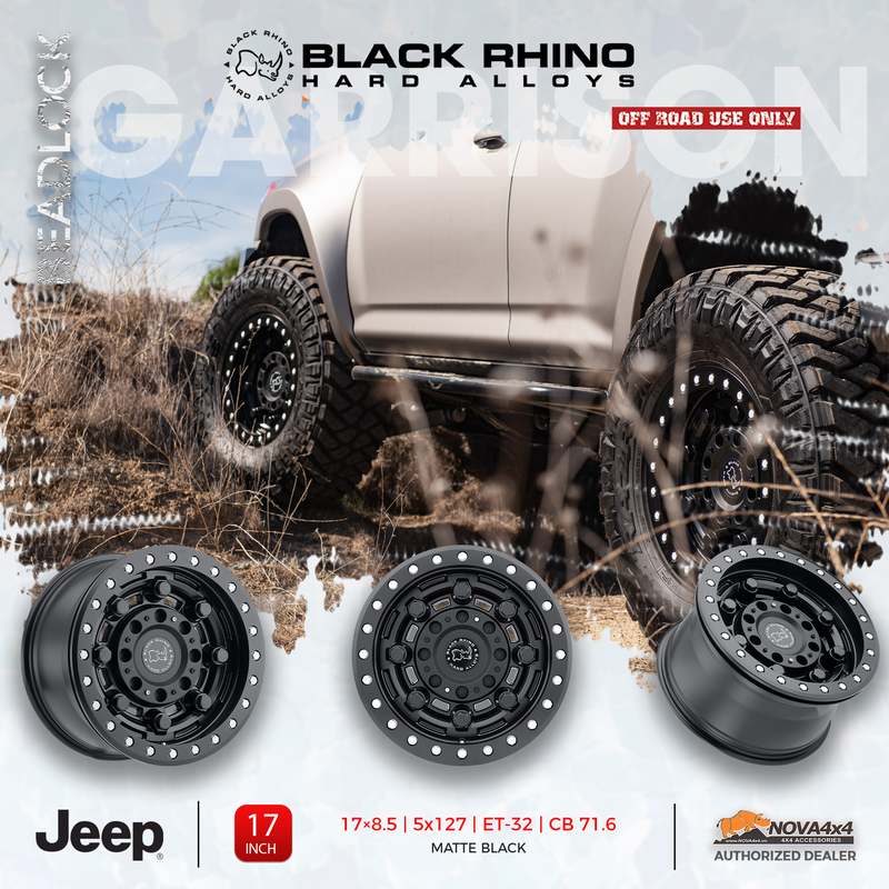 Mâm Black Rhino Garrison Beadlock cho Jeep | 17x8.5 ET-32