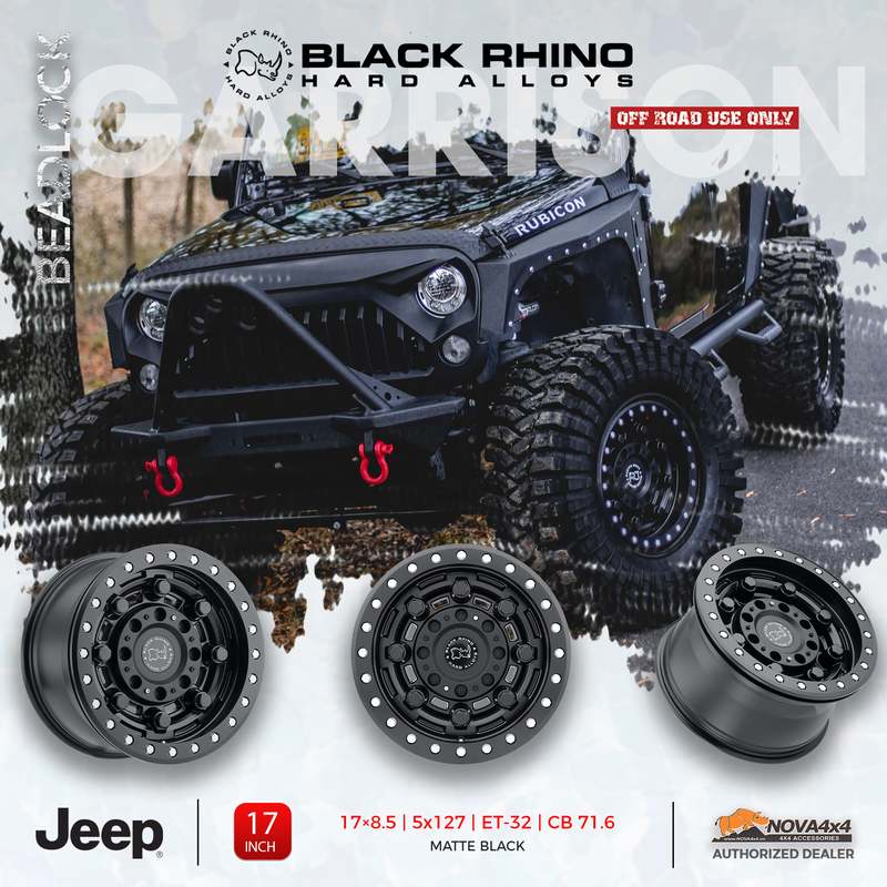 Mâm Black Rhino Garrison Beadlock cho Jeep | 17x8.5 ET-32