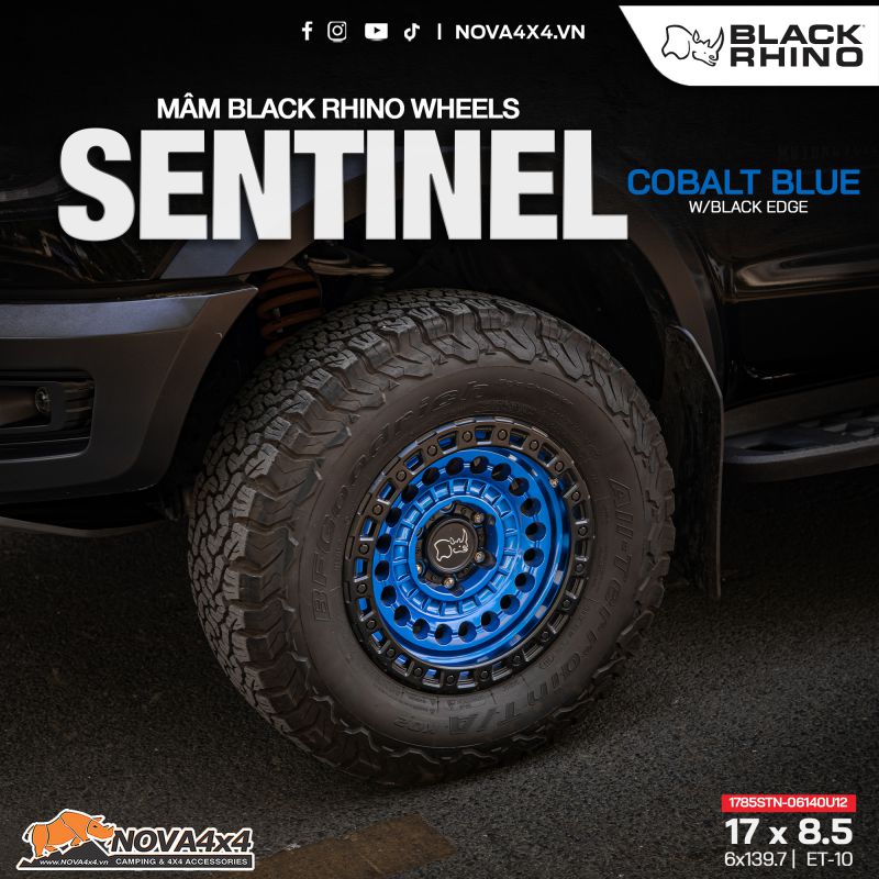 Mâm Black Rhino Sentinel Màu Xanh Cobalt