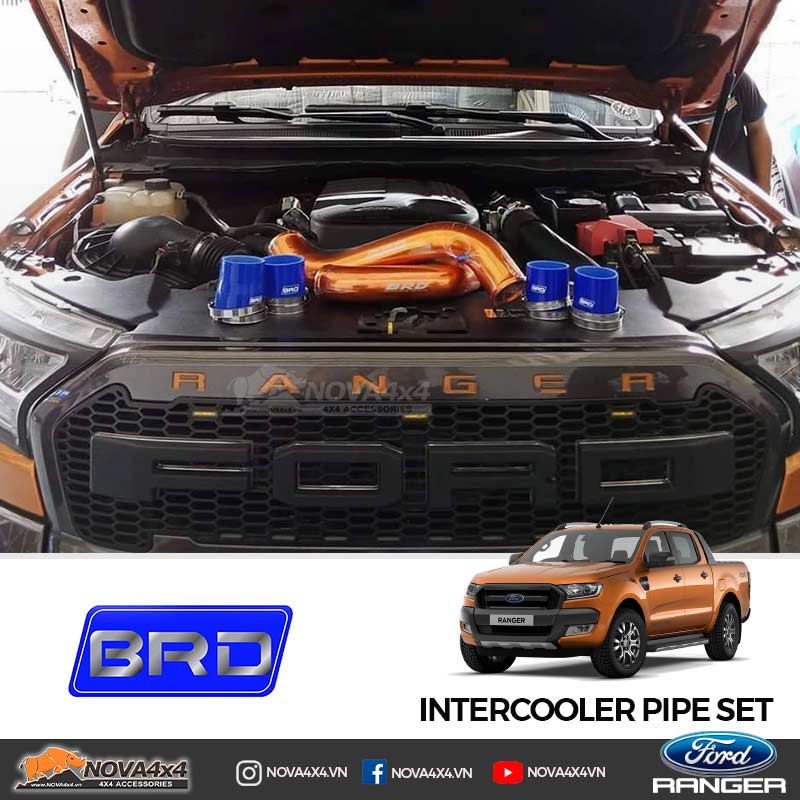 Ống Intercooler Incharge Pipe Set Cho Ford Ranger Wildtrak 3.2