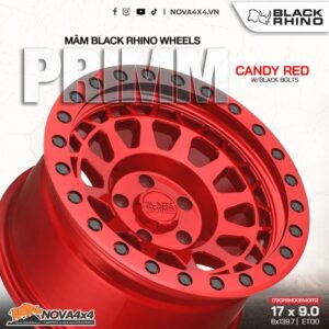 Mâm Black Rhino Primm màu đỏ Candy