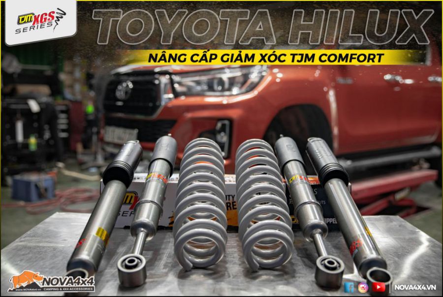 Nâng cấp phuộc TJM Comfort cho Toyota Hilux