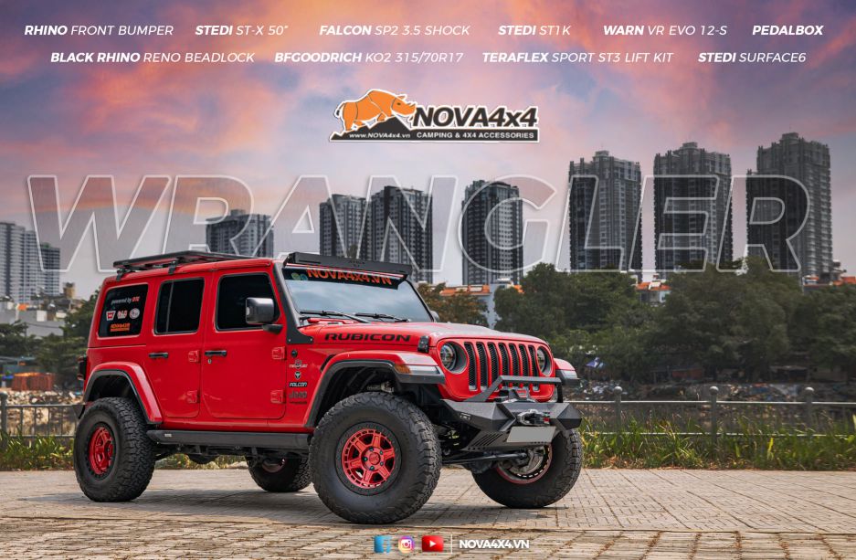 Nâng cấp sự sang trọng và đẳng cấp cho Jeep Wrangler & Gladiator - Nova4x4