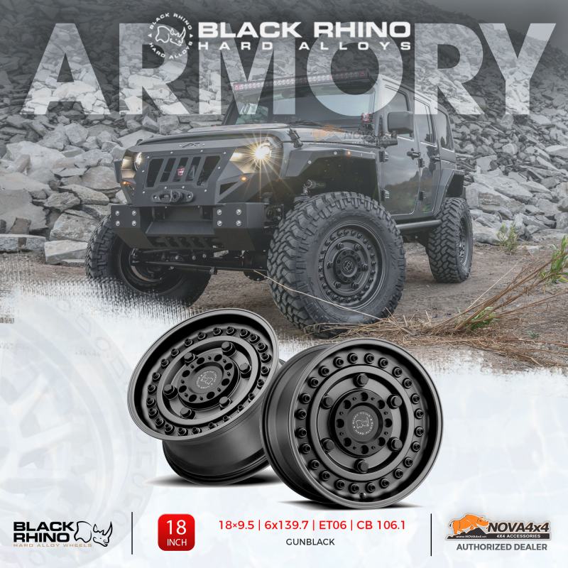 Mâm Black Rhino Armory 18 Inch | Mạnh mẽ đậm chất chiến binh