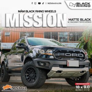 Mâm Black Rhino Mission 18 inch