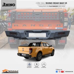 cản sau Rhino V3 cho Ford Ranger