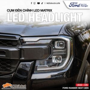 cụm đèn pha LED Matrix cho Ford Ranger