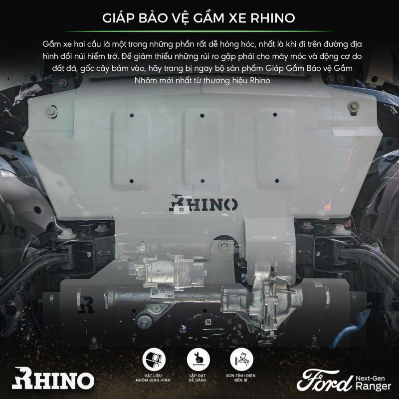 tấm giáp bảo vệ gầm Ford Ranger