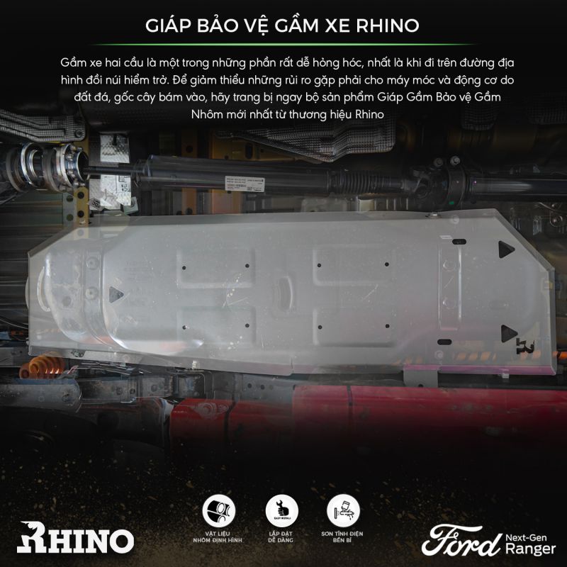tấm giáp bảo vệ bình dầu Ford Ranger