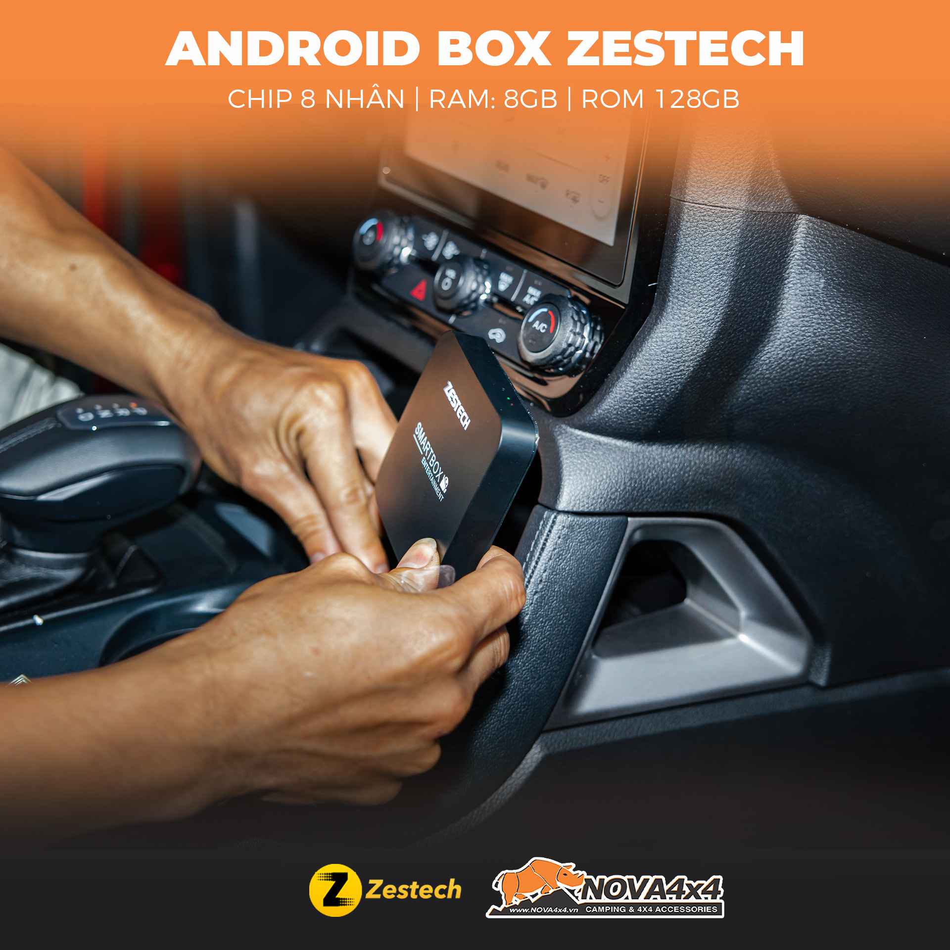 Android Box Zestech danh cho Ford Ranger Next Gen 2023