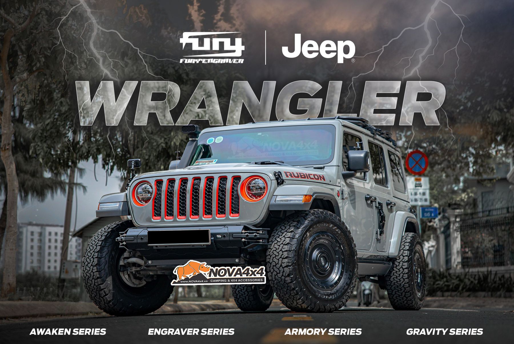 Jeep Wrangler phụ kiện Fury