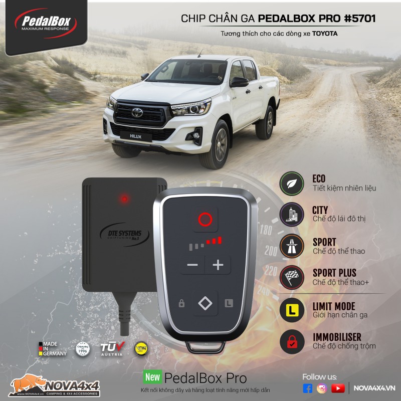 Chip chân ga PedalBox Pro