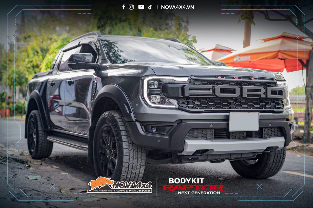 Nâng cấp bodykit raptor cho Wildtrak Next-Gen 2023