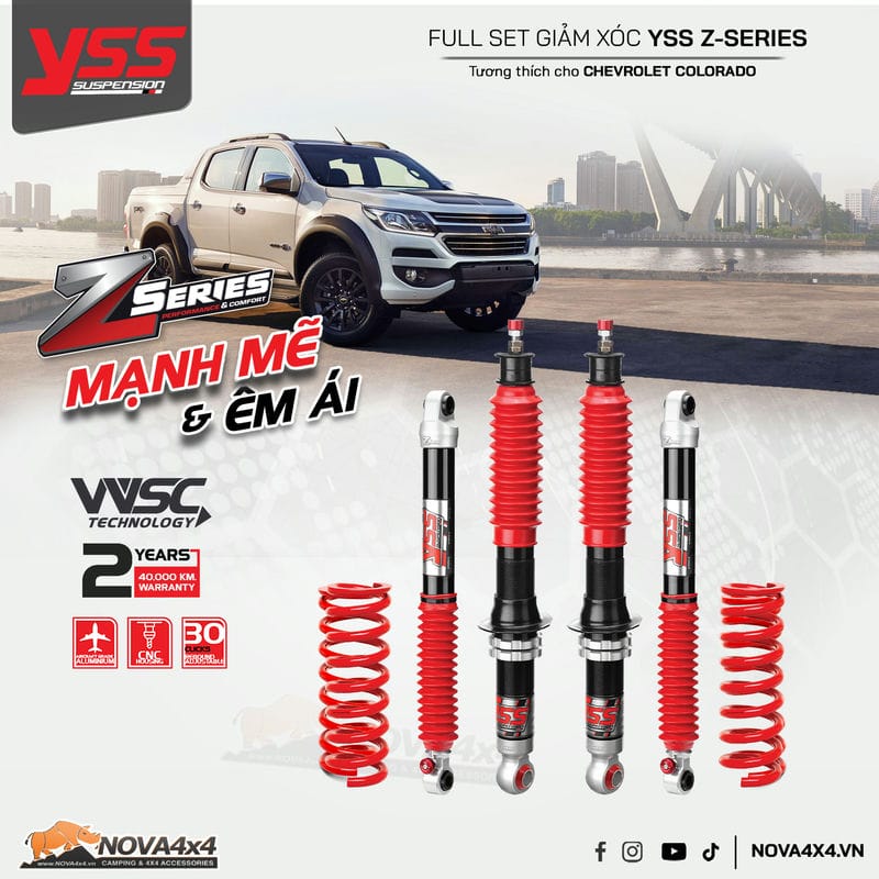 Giam-xoc-YSS-Z-series-cho-xe-Chevrolet-Colorado