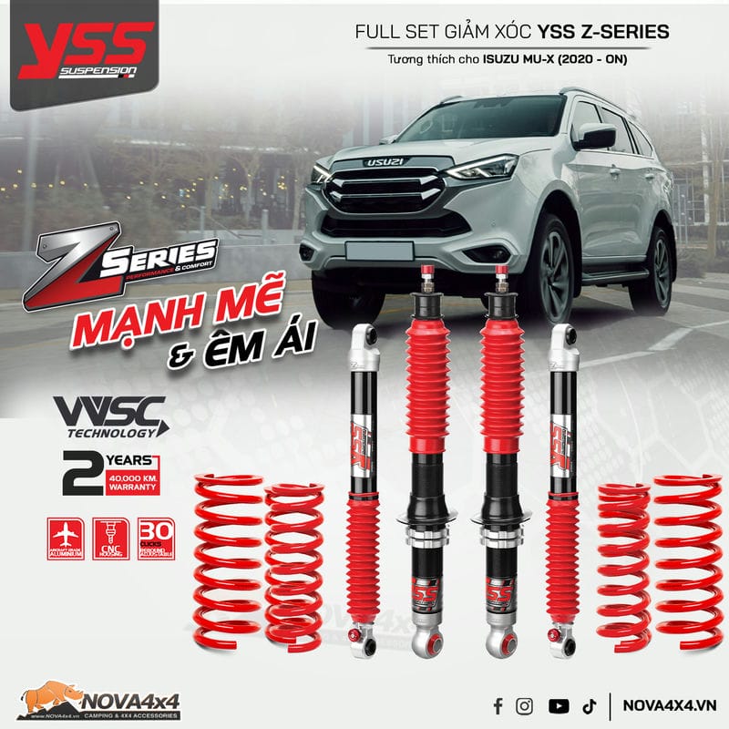 Giam-xoc-YSS-Z-series-cho-xe-Isuzu-Mu-X-2020-ON