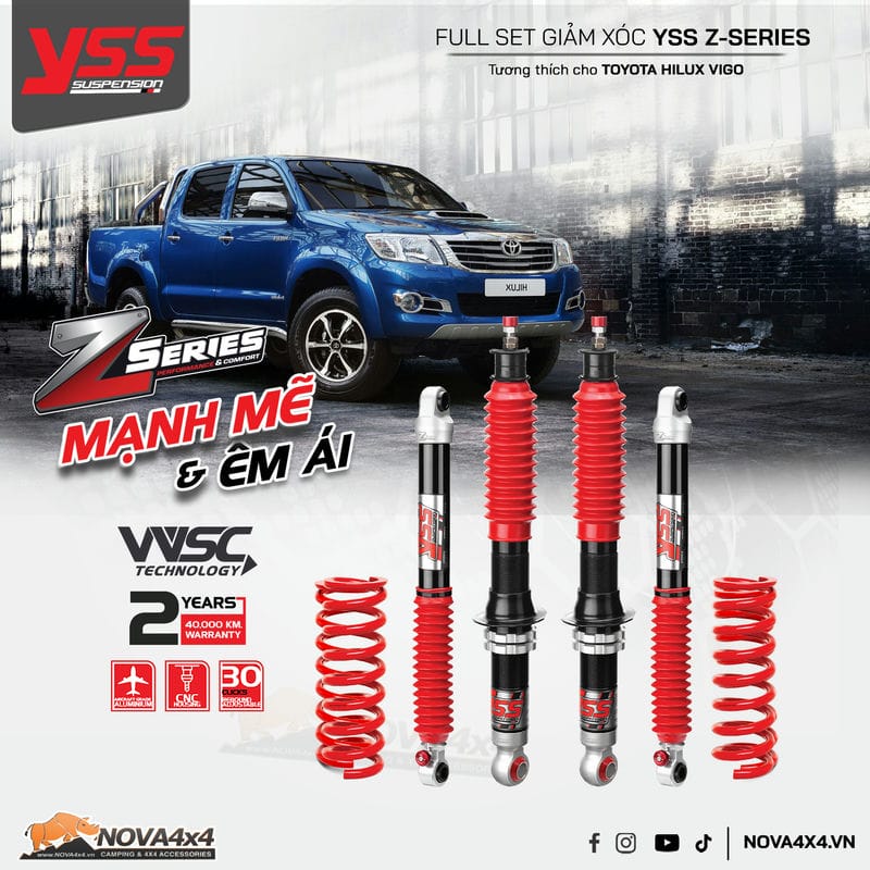 Giam-xoc-YSS-Z-series-cho-xe-Toyota-Hilux-Vigo