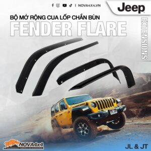 bộ mở rộng cua lốp chắn bùn cho xe Jeep