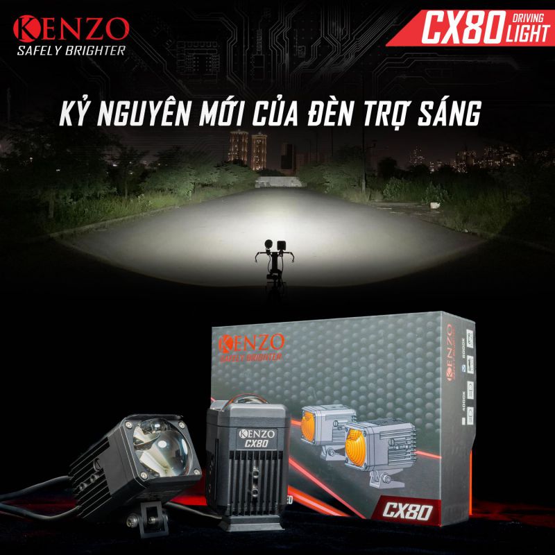 Đèn trợ sáng bi cầu Kenzo CX80