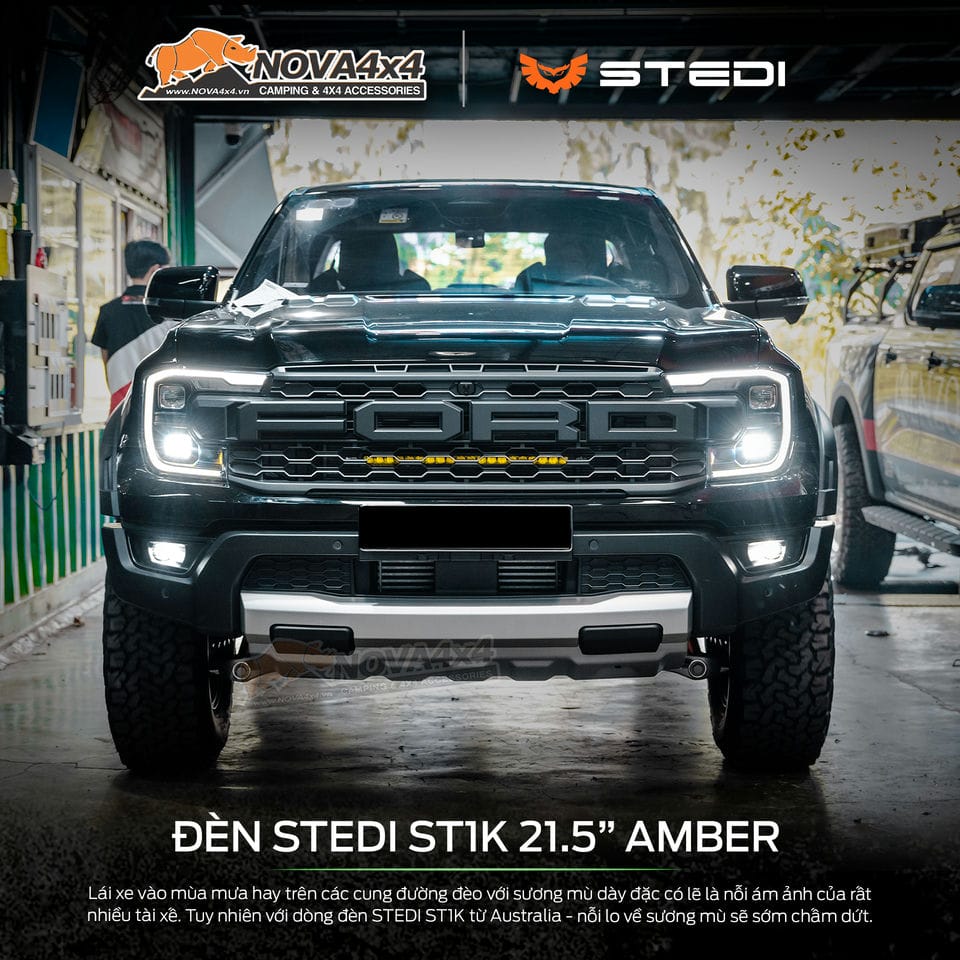 Nâng cấp hệ thống đèn cho xe Ford Ranger Raptor 2023