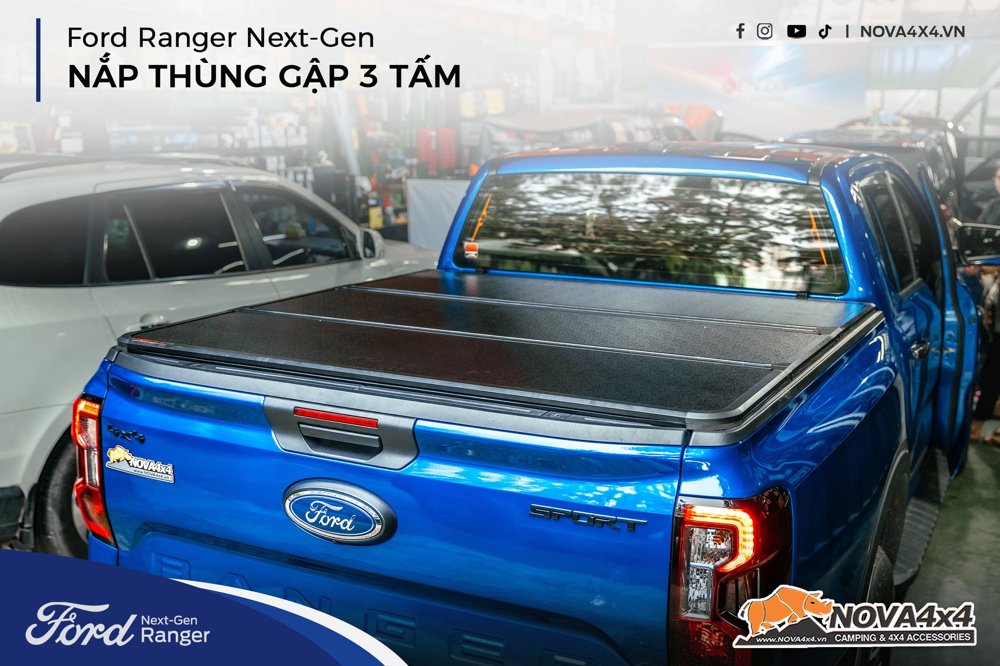 Nắp thùng xe Ford Ranger Next-Gen