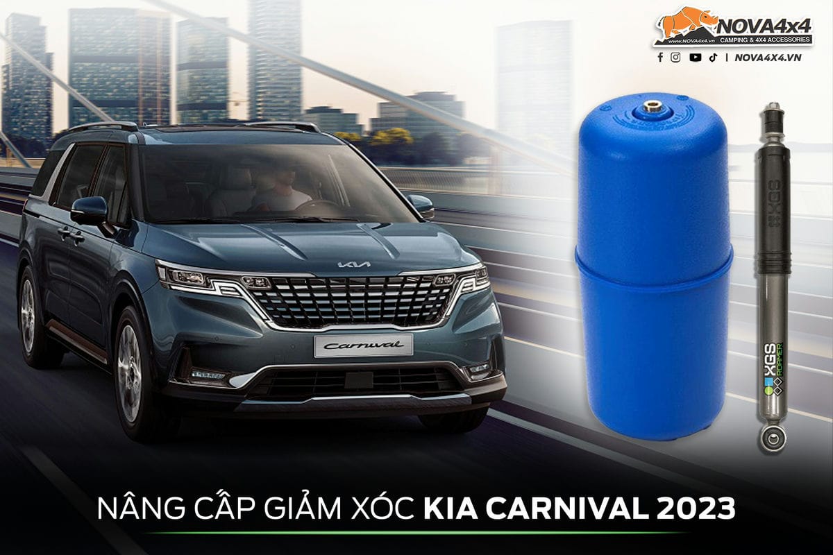 Nâng cấp giảm xóc cho xe KIA Carnival